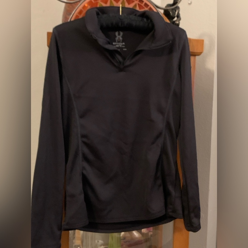 Spyder Black Zip Top